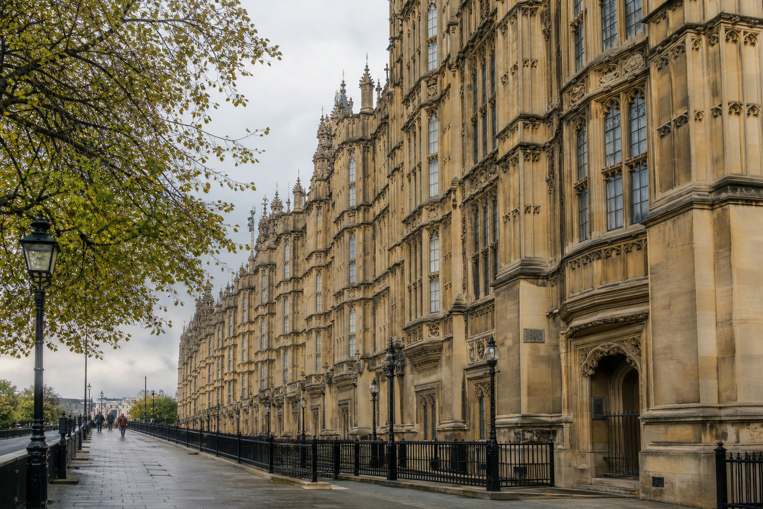 Londra’da Parlamento binasının taş cephesi
